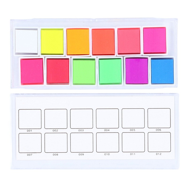 Neon Watercolor Paint Set 12 Colors Fluorescent Solid Art Supplies