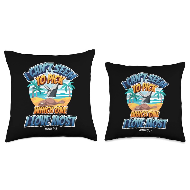 Can't Pick Which Love Beach Humpback Whale Hawaiian Seal Throw