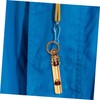 LABRIMP Portable Copper Whistle Keychain Loud Camping Whistle for Hiking