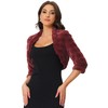 Allegra K Women's Bolero Jacket for Evening Dresses Open Front