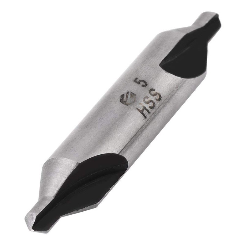 6pcs Sharp and Durable HSS 60 Degree Center Drill Bits