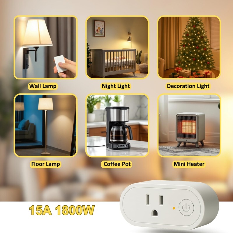 Remote Control Outlet: Wireless On Off Outlet Switch — Lamps