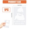 Baby on Board Sticker Car, Weatherproof and UV-Resistant, 12 x