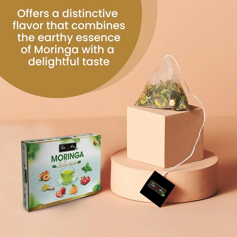 Tea4U Moringa Oleifera Flavored Energy Tea (Moringa Selection) - With
