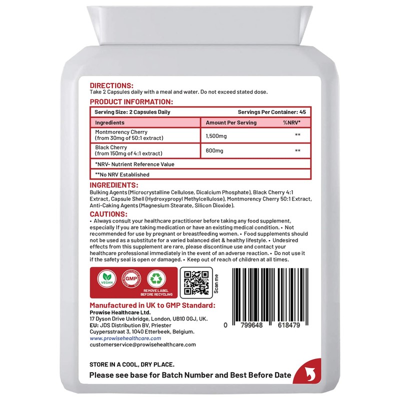 Cherry Max+ (Pack of 3) 2100mg Montmorency Cherry Added with