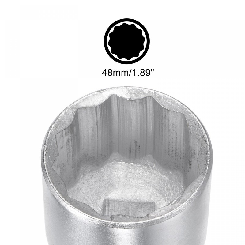 sourcing map 3/4 Inch Square Drive 12 Point 48mm Standard