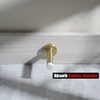 JQK Door Stopper Gold, 304 Stainless Steel Thicken 1mm Sound