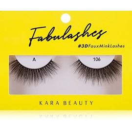 KARA BEAUTY 3D Faux Mink Strip Lashes – Reusable False Eyelashes – Lightweight, Beginner-Friendly Eye Lashes for Special Occasion, Wedding, Prom – Perfect for Natural Glam Lashes - Style A106