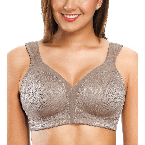 ZeroBound Women's Minimizer Bra Comfort Cushion Strap Wirefree Full Coverage