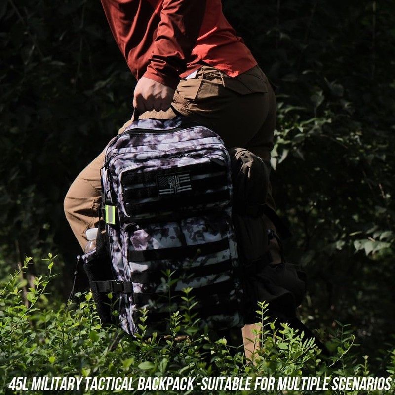 R.SASR Military Tactical Backpack 45L Large Tactical Backpack for Men,