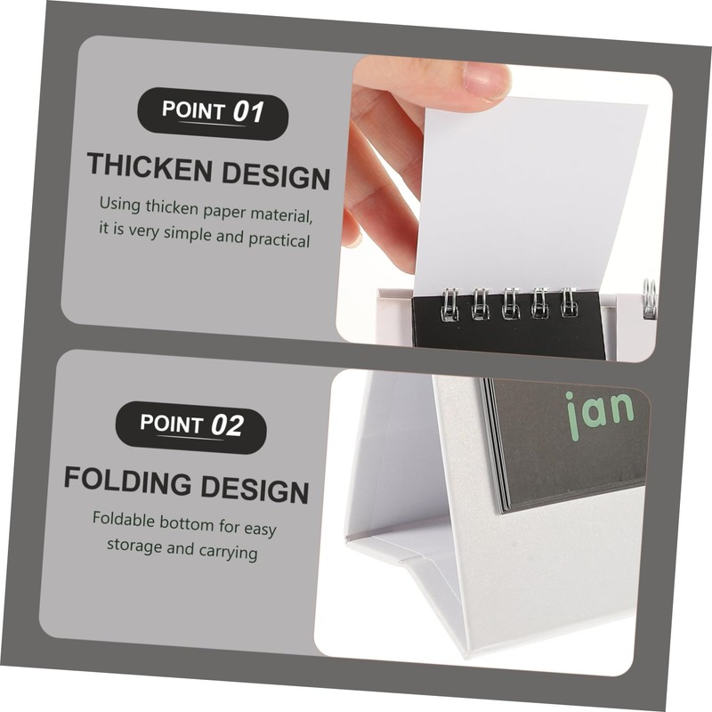 Tofficu Motivational Desk Calendar Countdown Calendar Day Date En Desk
