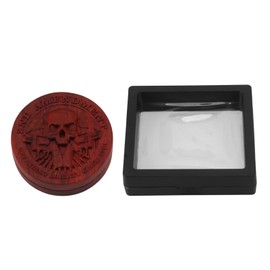 Magnetic Push Slider Stress Relief Handmade Rosewood Crafted Rotating Fidget Toys for ADHD Skull