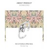 TENDER LIHOME Anillo Protección Ojo Turco Plata .925 Mujer Ajustable