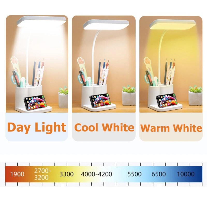 Desk Lamp Adjustable Swing Arm Lamp with Clamp Eye-Caring Reading