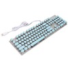 Blue Switch Mechanical Keyboard 104 Keys Backlight Ergonomic Retro Steampunk