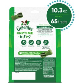 Greenies Anytime Bites Dog Treats, Mint Flavor, 10.3 oz. Bag