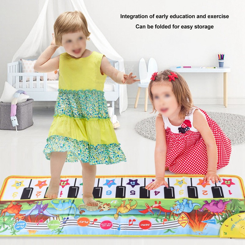 Baby Piano Keyboard Mat Improve Coordination Folding Educational Baby Musical