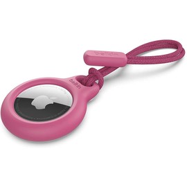 Belkin AirTag Hülle mit Schlaufe (Secure Holder Schutzhülle für Air Tag, Accessoire mit Kratzschutz) – Pink