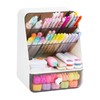 KUAOOAUK Desk Organizer, Multi-Functional Drawer Pencil Holder, Slanted Plastic Desktop