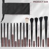 Professional 13 Piece Foundation Concealer Brush Set with Storage Bag