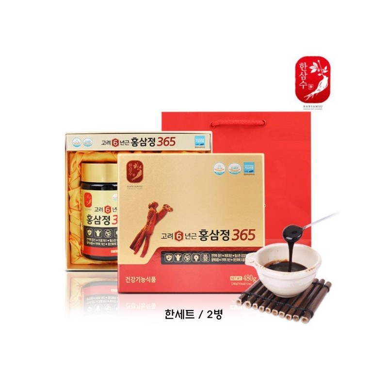 6년근 고려 홍삼정 365 홍삼 진액 선물 세트 진세노사이드 Rg3