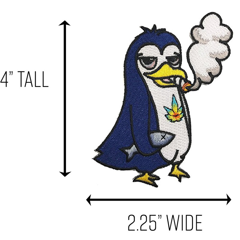 Pot Smoking Pals Smoking - Iron on Embroidered Patch Applique