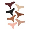 DEANGELMON Seamless Thongs for Women No Show Thong Underwear Women