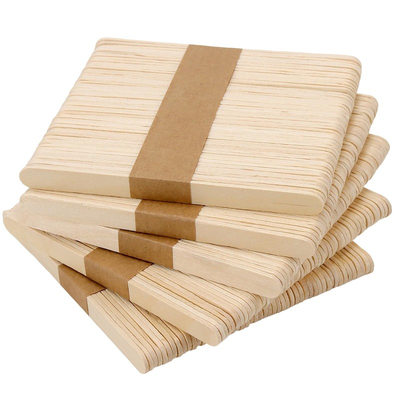 MAHIONG 5000 PCS 4.5 Inch Natural Wood Popsicle Sticks Bulk,