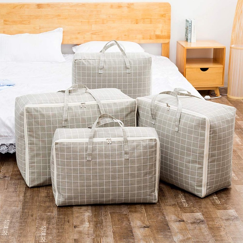 Bed Bag with Double Zip Storage Bag Waterproof Moving Bag
