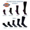 Dickies Women's Socks, Mottled Black, Assorted (6 Pairs)