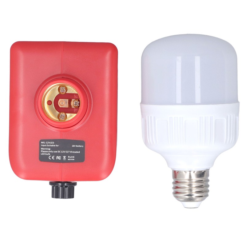 Portable Bulb Lamp Adjustable Brightness LED Lithium Battery Powered Light