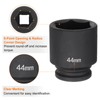 QUARKZMAN Deep 6 Point Impact Socket 3/4" Drive 44mm Metric