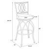 Powell Big and Tall Metal Crossed Legs Bar Stool, Multicolor