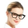 OCCI CHIARI Oversized Reading Glasses 2.5 Womens Trendy Cat Eye