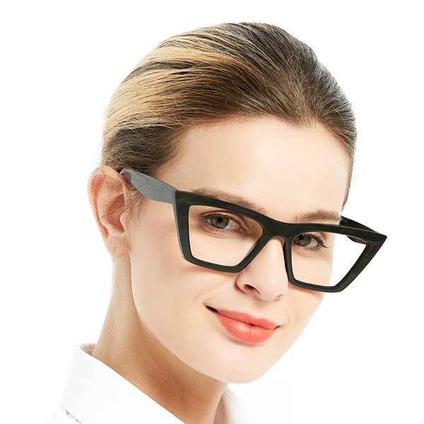 OCCI CHIARI Oversized Reading Glasses 2.5 Womens Trendy Cat Eye