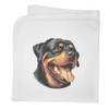 Azeeda 'Happy Rottweiler' Cotton Baby Blanket/Shawl (BY00037636)