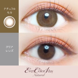 【新色】 エバーカラーワンデーナチュラル20枚入/モイストUV 【ナチュラルモカ】 -0.75