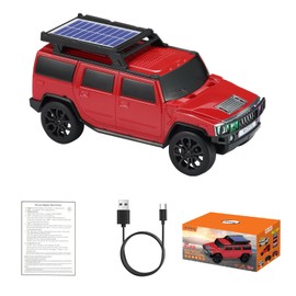 WSTER WS-696 Solar Off-Road SUV Bluetooth Speaker (Red)