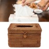 Rectangular Rattan Tissue Box Cover Rattan Woven Tissue Box Holder