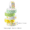 SEWACC Easter Washi Tape:12 Rolls Spring Flower Masking Tape Happy