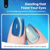 Beetles Blue Cat Eye Gel Nail Polish - 15ML Blue