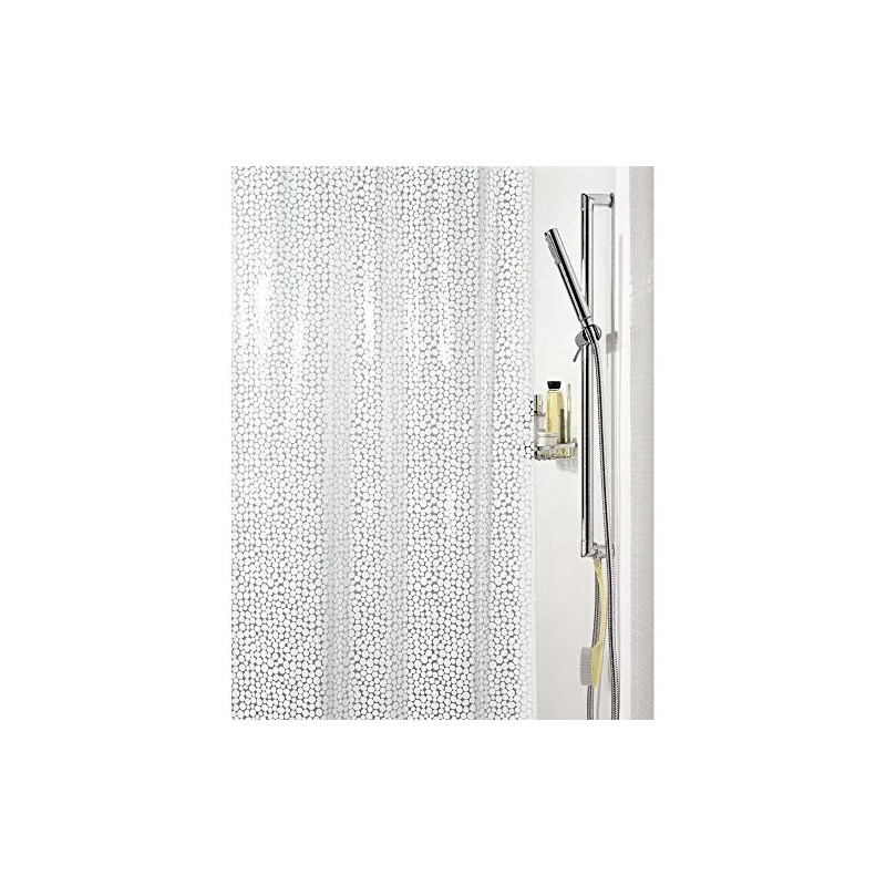 Spirella Galet PEVA Plastic Shower Curtain Opaque, 180 x 200
