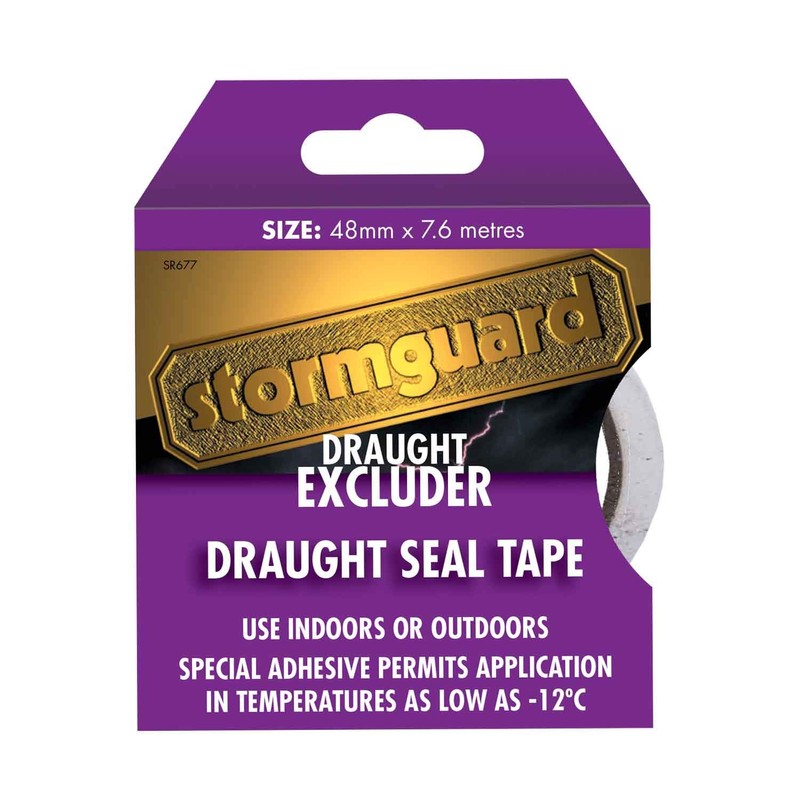 Stormguard 7.6m Draught Excluder Seal Jointing Tape Weather Strip Insulation