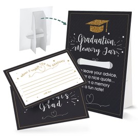 Tuyashua Graduation Memory Jar Cards for The Graduate (1+50 Pack), Graduation Decorations 2023, Graduation Party Favors, Graduation Party Supplies for High School Senior School College (09)