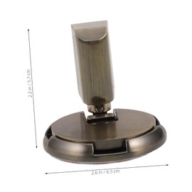 Gatuida Bumper Floor Mount Door Stop Floor Mounted Door Stop Funny Door Stopper Home Security Round Door Stopper Automatic Door Closing Device Sliding Door Stopper Gate Stopper Zinc Alloy