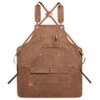 Work Apron with 12 Tool Pockets, Heavy Duty Thick Canvas