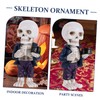BIUDECO Cool Resin Skeleton Figurine Mini Skeleton Figurine Gothic Desktop