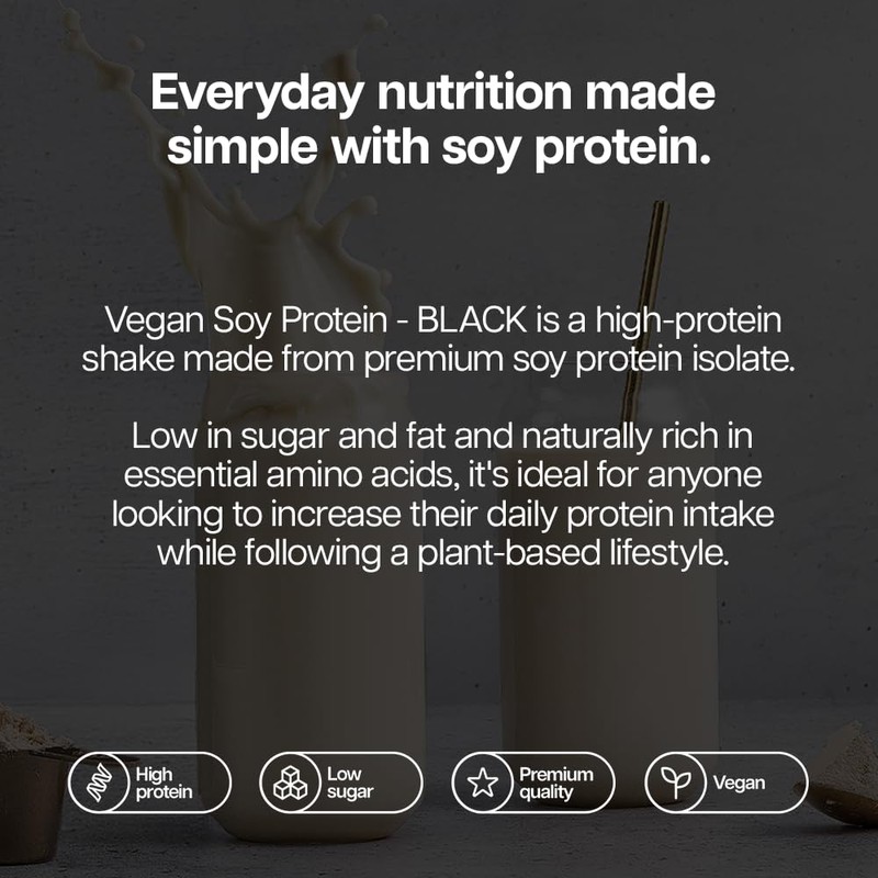 Protein Works | Vegan Soy Protein - Black Innovation, Premium