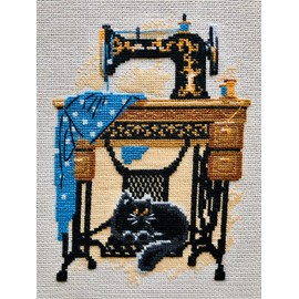 Riolis Stickpackung N?hmaschine 857, gez?hlter Kreuzstich, 18cm x 24cm