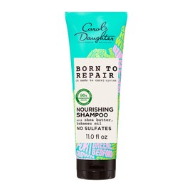 Carol's Daughter Born To Repair Champú nutritivo sin sulfato para cabello rizado, elaborado con manteca de karité y aceite de ricino, 11 onzas líquidas